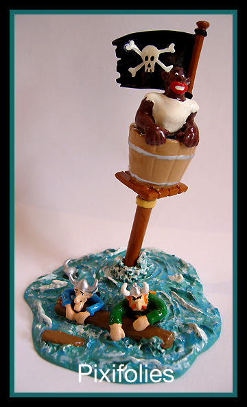 Figurine métal Astérix - Naufrage des pirates (Pixi)