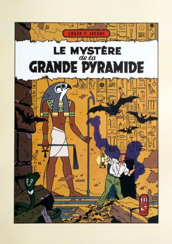 Poster Jacobs Blake & Mortimer Couv. Le mystère de la grande pyramide (70x50)