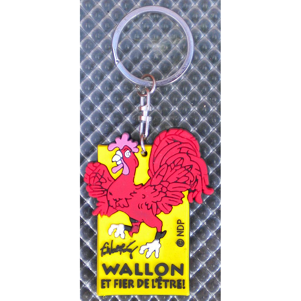 Porte-clé PVC - Coq Wallon