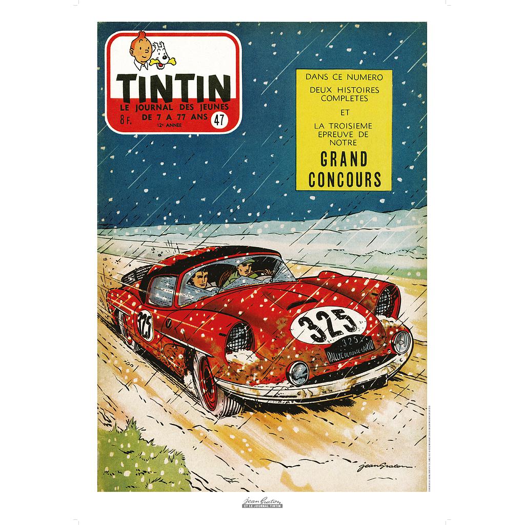Poster Jean Graton – Couverture Tintin 1957 n°47