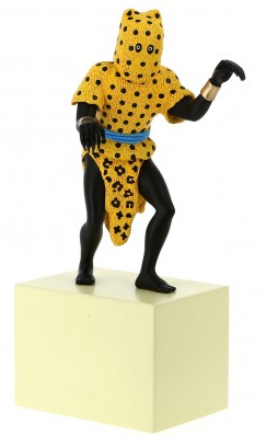 Figurine résine Tintin - Le musée imaginaire - L'homme-léopard
