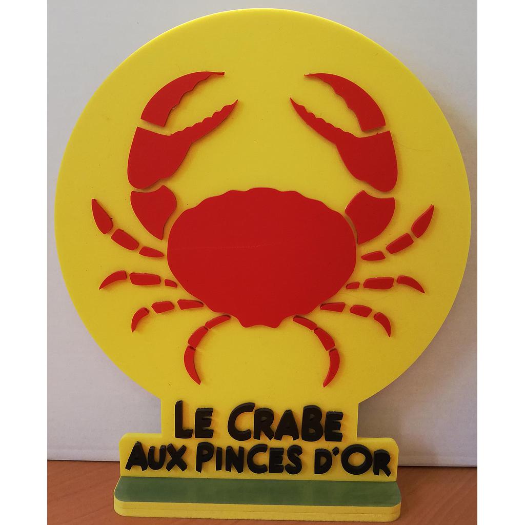 Silhouette Tintin Crabe aux pinces d'or