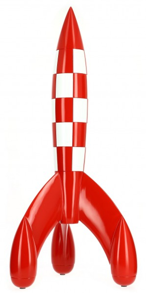 Tintin fusée lunaire 60 cm