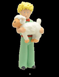 Le petit Prince PVC - Le petit Prince porte un mouton