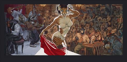 Poster Guarnido Blacksad - Jazz’n Fun’s Club 25x50