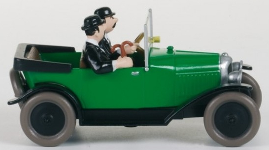 Voiture Tintin 1/43è #017 – Citroën 5CV Torpedo "Trèfle" des Dupondt "Tintin au pays de l'Or Noir" (1950) (bte bordeaux)