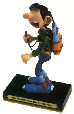 Figurine résine Gaston - Les inventions #15 - Distributeur de boissons