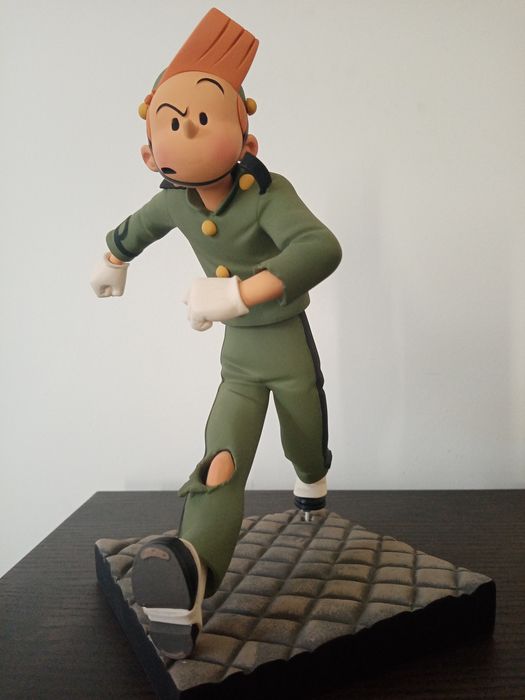 Figurine résine Spirou & Fantasio - Le groom vert de gris