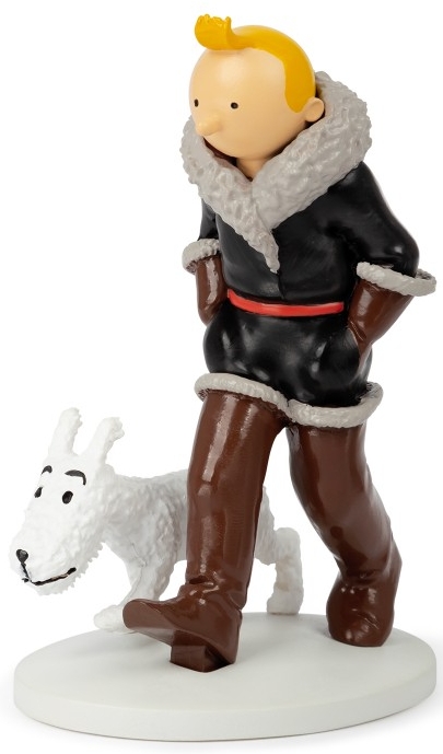 Figurine résine Tintin - T01 Au pays des Soviets N/B Colorisé - Tintin aviateur