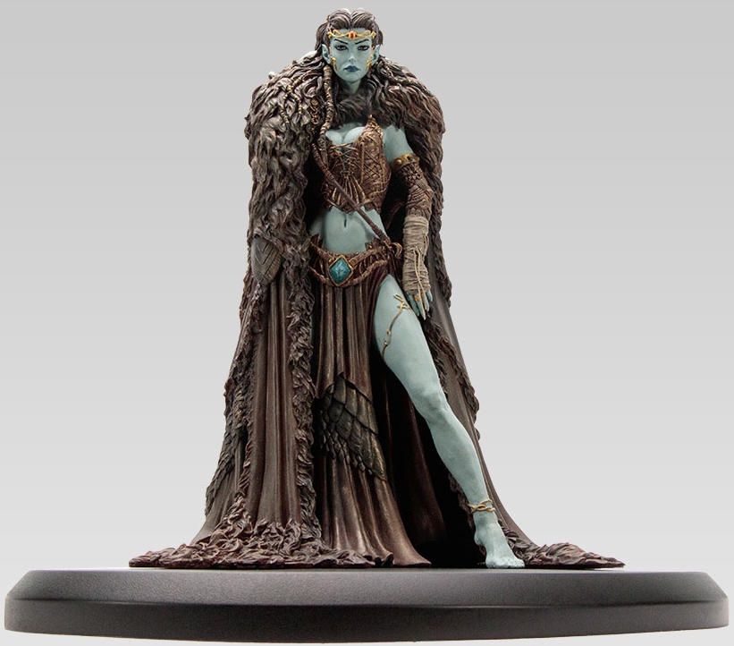 Figurine résine Mondes d'Aquilon - Elfes - Vaalann l'Elfe bleue