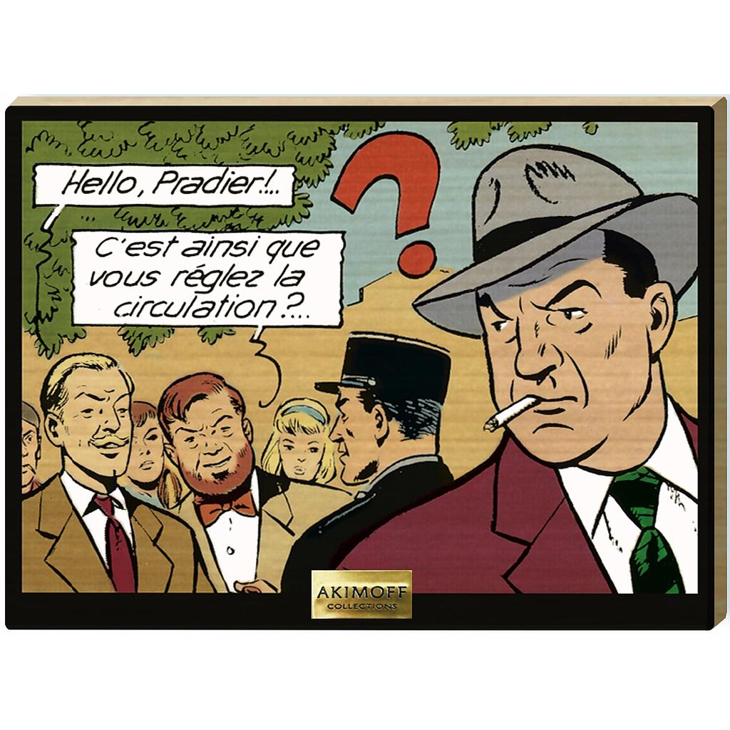 Tableau en bois Blake & Mortimer - L'affaire du collier - Blake, Mortimer & Pradier