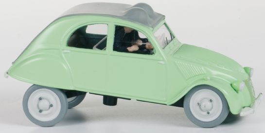 Voiture Tintin 1/43è #006 - La Citroën 2CV des Dupondt "L'affaire Tournesol" (1956)