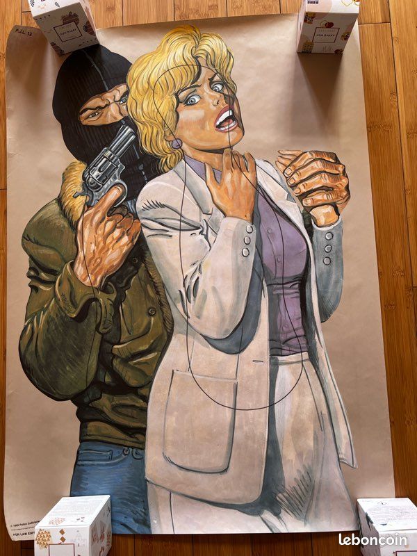 Poster - Cible PJ Liège - Malik : Homme cagoulé tenant une femme en otage 2