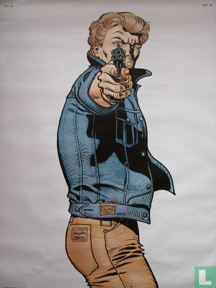 Poster - Cible PJ Liège - Malik : Homme au blouson bleu 1