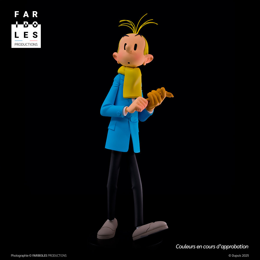 Figurine résine Spirou & Fantasio - Fantasio "Il y a un mystère à Champignac"