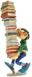 Figurine métal Gaston - Gaston et les livres (pixi)