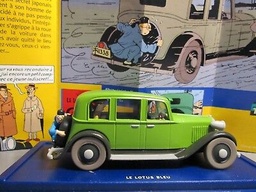 Voiture Tintin 1/43è #038 - La limousine Chrysler Six en route vers Nankin "Le Lotus Bleu" (1946)