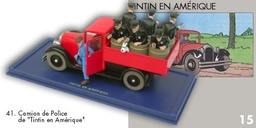 Voiture Tintin 1/43è #041 – Le camion rouge de la police de Chicago"Tintin en Amérique" (1945)