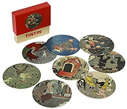 Etui de 8 sous-verres Tintin #02 - mini série 11cm