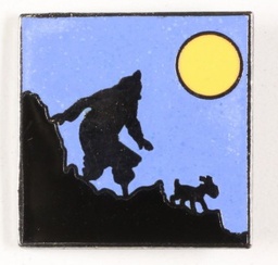 Tintin et Milou sous la lune