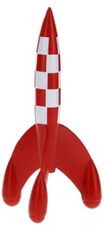 Tintin Fusée lunaire 8,5cm PVC