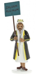 Figurine métal Tintin - Carte de voeux 1972 - Emir Ben Kalish Ezab