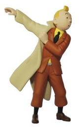 Figurine PVC Tintin - Tintin met son trench