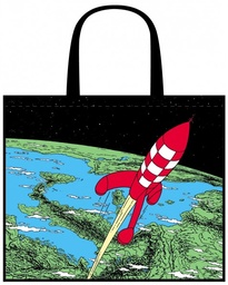 Sac Tintin fusée lunaire (45x38x20cm)