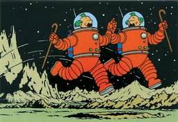 Tintin – Magnet Dupondt lune