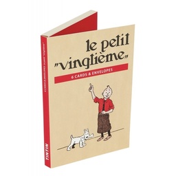 CP Hergé Set de 6 cartes - Tintin dans Le petit vingtième