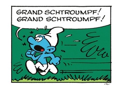 Poster Peyo - Les Schtroumpfs - Panique