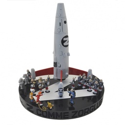 Figurine métal Spirou & Fantasio T15 - Z comme Zorglub - Fusée et zorglhommes (Pixi)