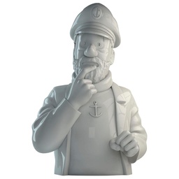 Tintin Figurine en porcelaine - Buste Capitaine Haddock brillant