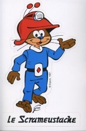 Khéna et le Scrameustache autocollant