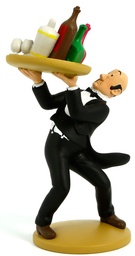 Figurine résine Tintin - #018 - Nestor au plateau