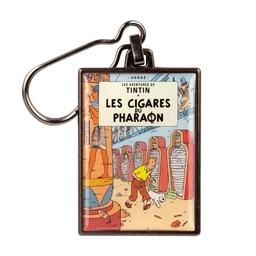 Tintin Porte-clé métal - Couverture T04 Les cigares du Pharaon couleurs