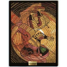 Tableau en bois Blake & Mortimer - T09 Le piège diabolique - Mortimer à l'intérieur du Chronoscaphe