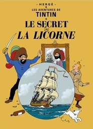 Poster Hergé Couv Les aventures de Tintin T11 - Le secret de La Licorne (50x70)