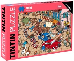 Tintin – Puzzle 1000 pces « Accident sur la place »
