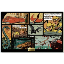 Tableau en bois Avant Blake & Mortimer - Scènes du Rayon U