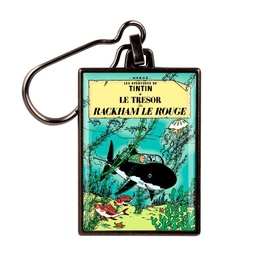 Tintin Porte-clé métal - Couverture T12 Le trésor de Rackham Le Rouge
