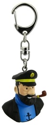 Tintin Porte-clé PVC - Buste Capitaine Haddock