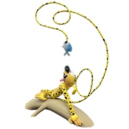 Figurine résine Marsupilami mange un Piranha