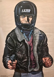 Poster - Cible PJ Liège - Denayer : Homme au casque 2