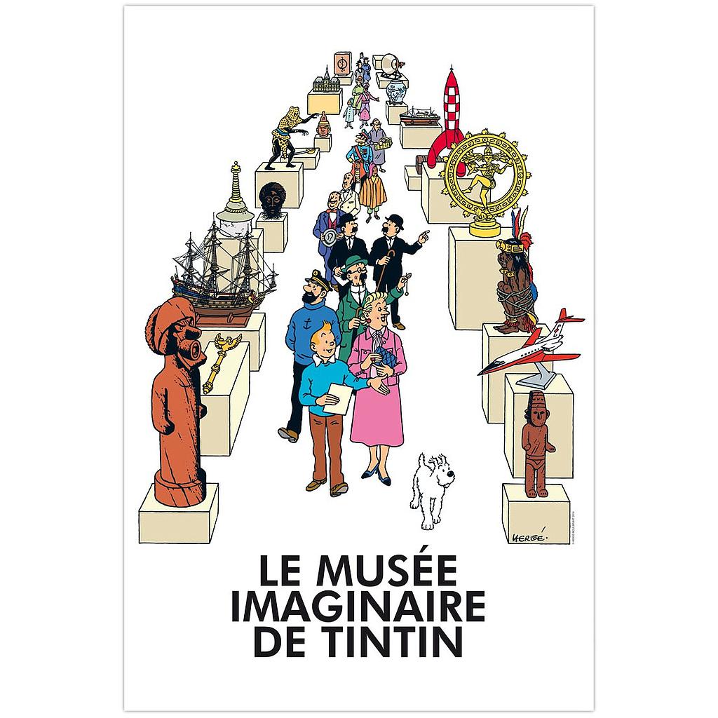 Poster Hergé - Le musée imaginaire de Tintin (40x60)