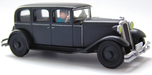 Voiture Tintin 1/43è #038 - La limousine Chrysler Six en route vers Nankin "Le Lotus Bleu" (1946)