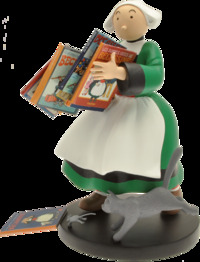 Figurine résine Bécassine - Pile de livres (Collectoys)