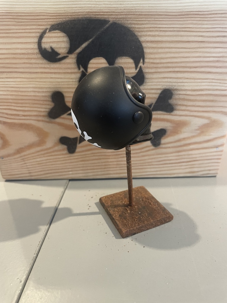 Lucien crâne + casque mat