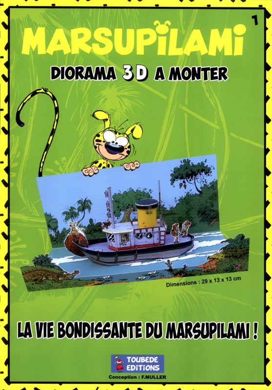 Diorama Marsupilami 1 - Le bateau