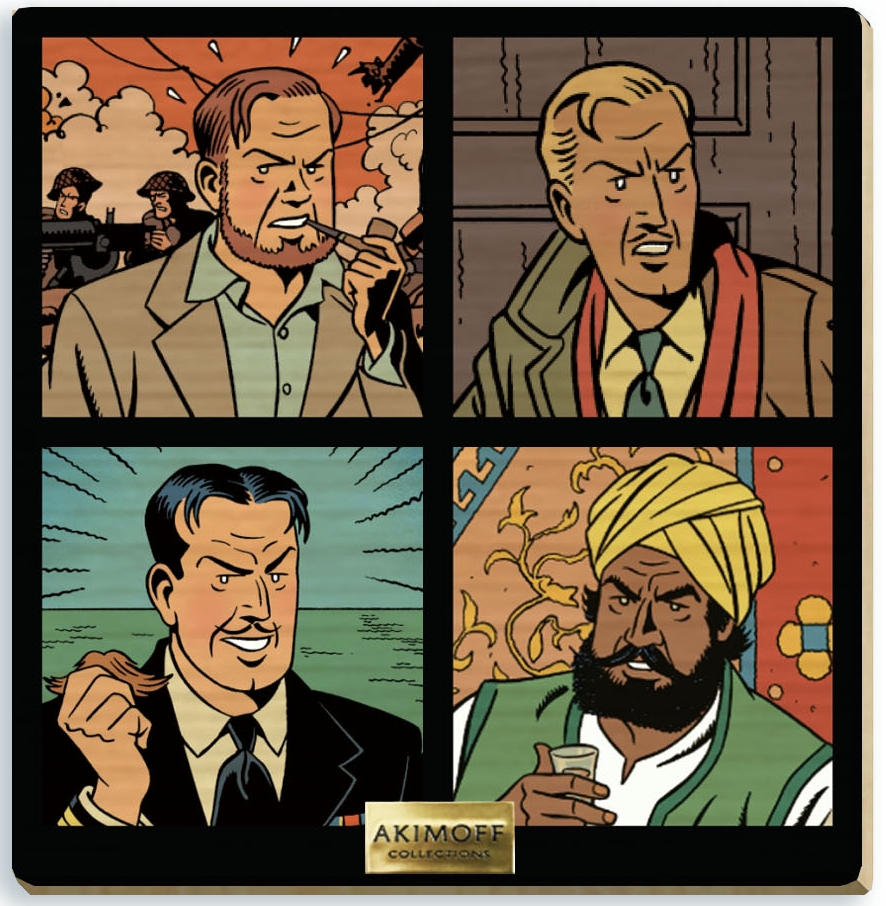 Tableau en bois Blake & Mortimer - Portraits